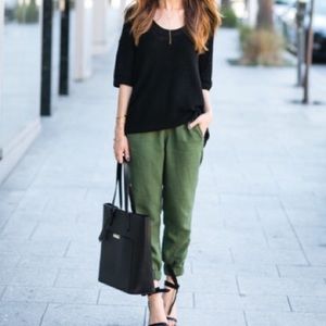 J Crew Linen Joggers